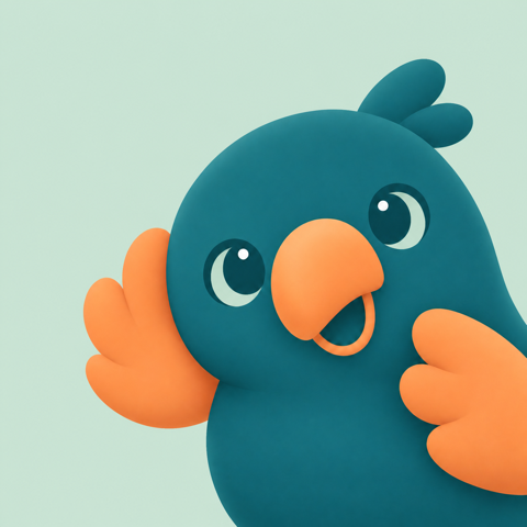 Glee, Tinyglot’s parrot companion